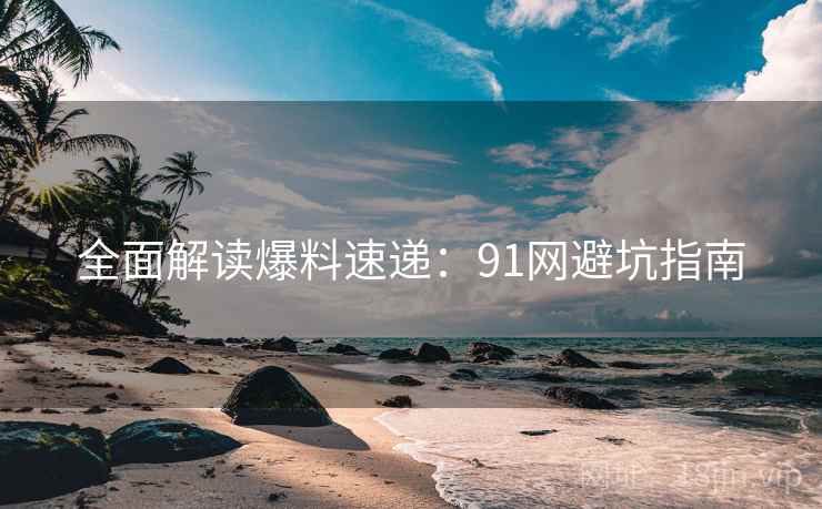 全面解读爆料速递：91网避坑指南