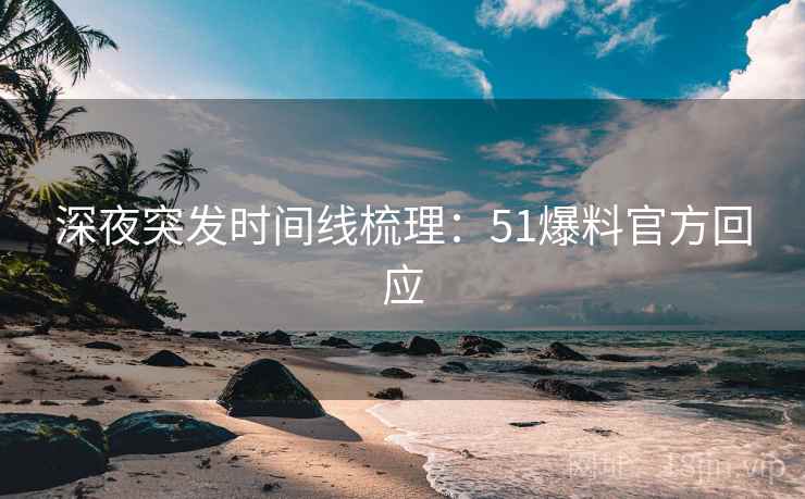 深夜突发时间线梳理：51爆料官方回应  第1张