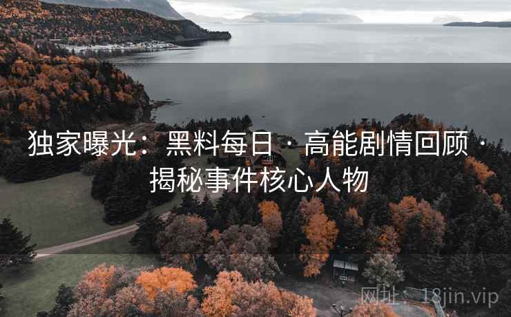 独家曝光：黑料每日 · 高能剧情回顾 · 揭秘事件核心人物